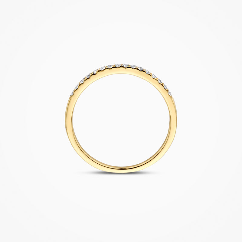 Lab diamonds ring LG1046Y - 14ct Yellow gold