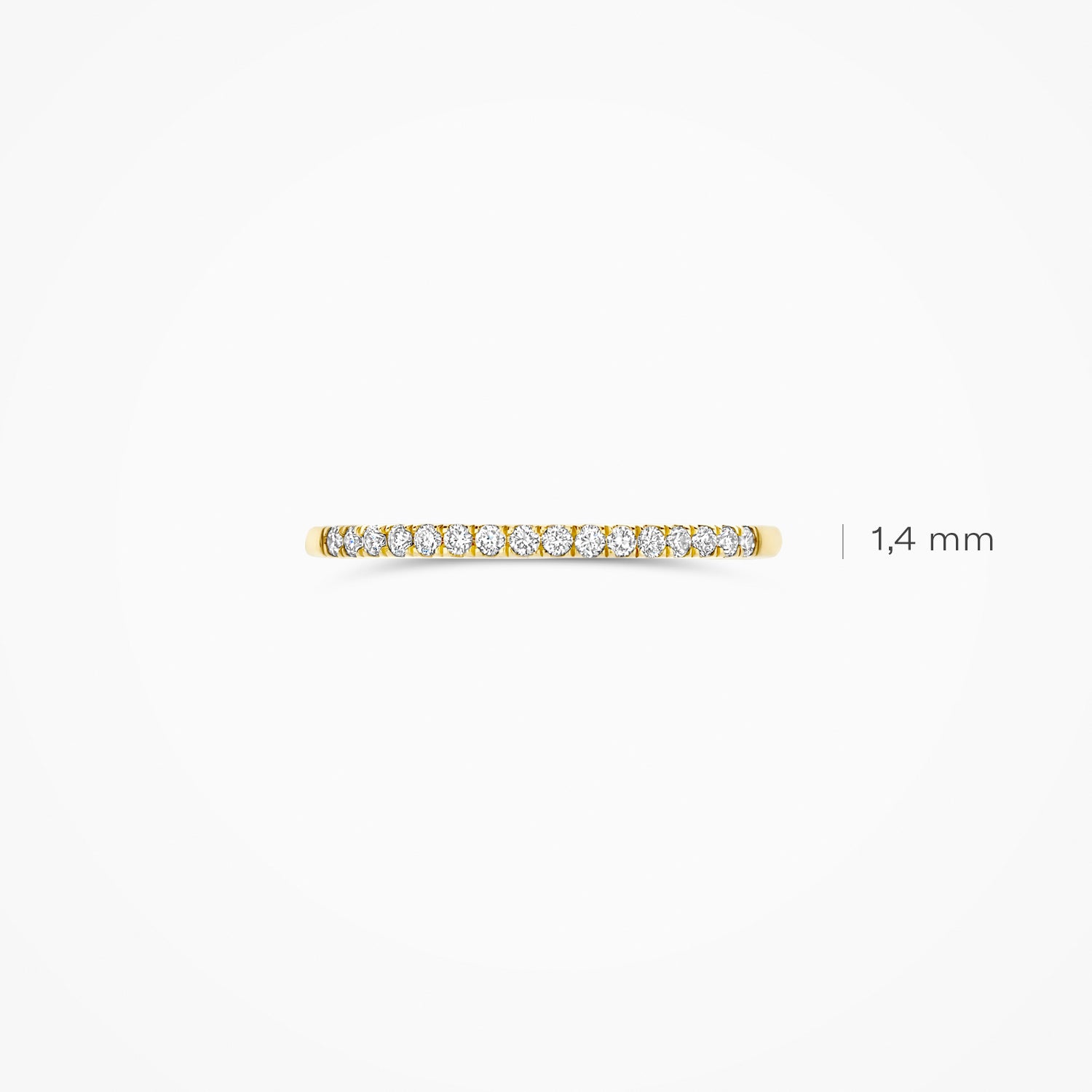Lab diamonds ring LG1046Y - 14ct Yellow gold