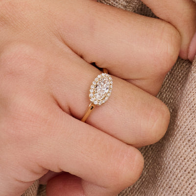 Lab Diamonds Ring LG1052Y - 14k Gold