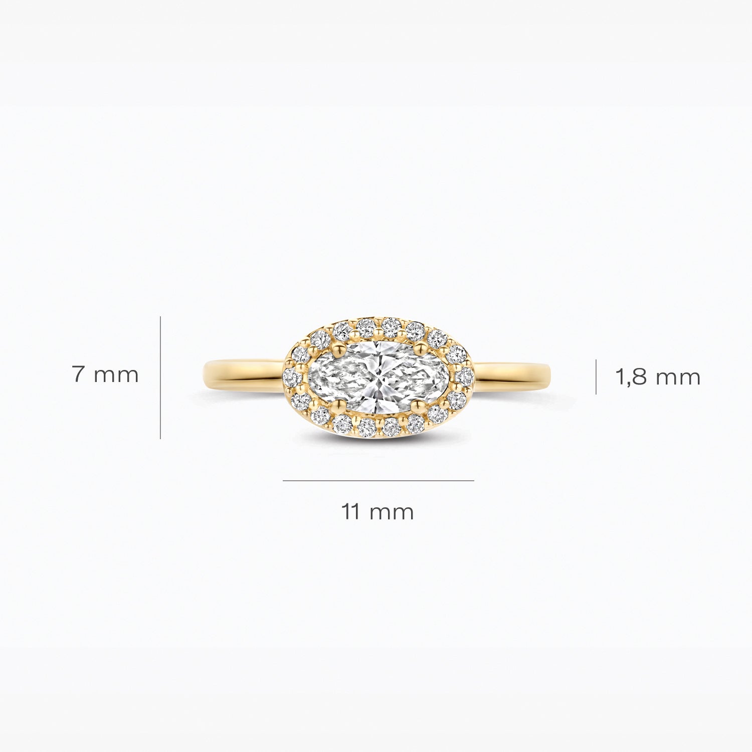 Lab Diamonds Ring LG1052Y - 14k Gold