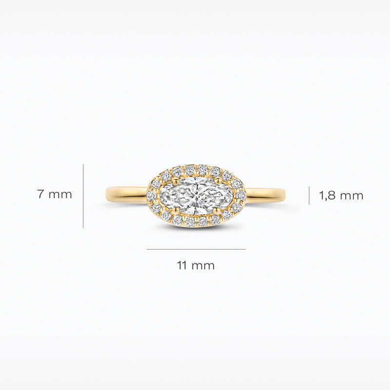 Lab Diamonds Ring LG1052Y - 14k Gold