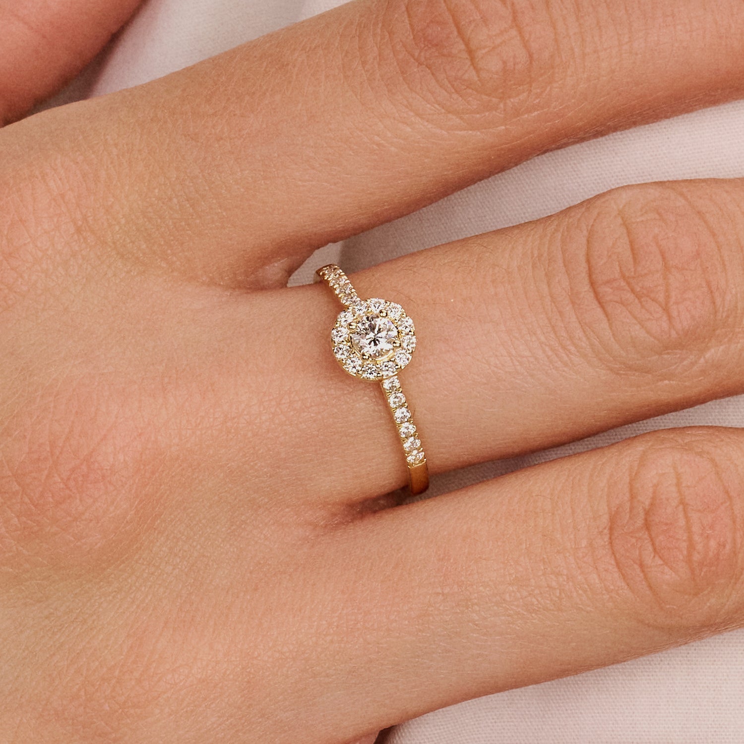 Lab Diamonds Ring LG1058Y – 14k Goud