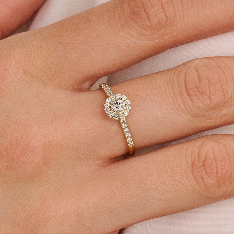 Lab Diamonds Ring LG1058Y - 14k Gold