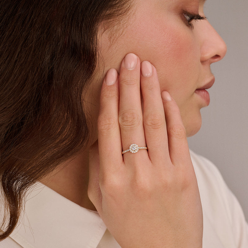 Lab Diamonds Ring LG1058Y - 14k Gold