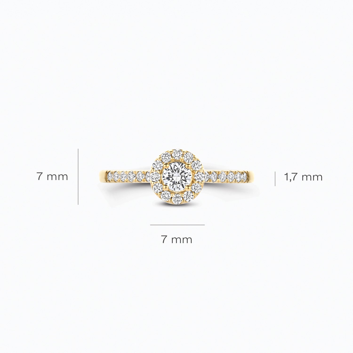 Lab Diamonds Ring LG1058Y - 14k Gold