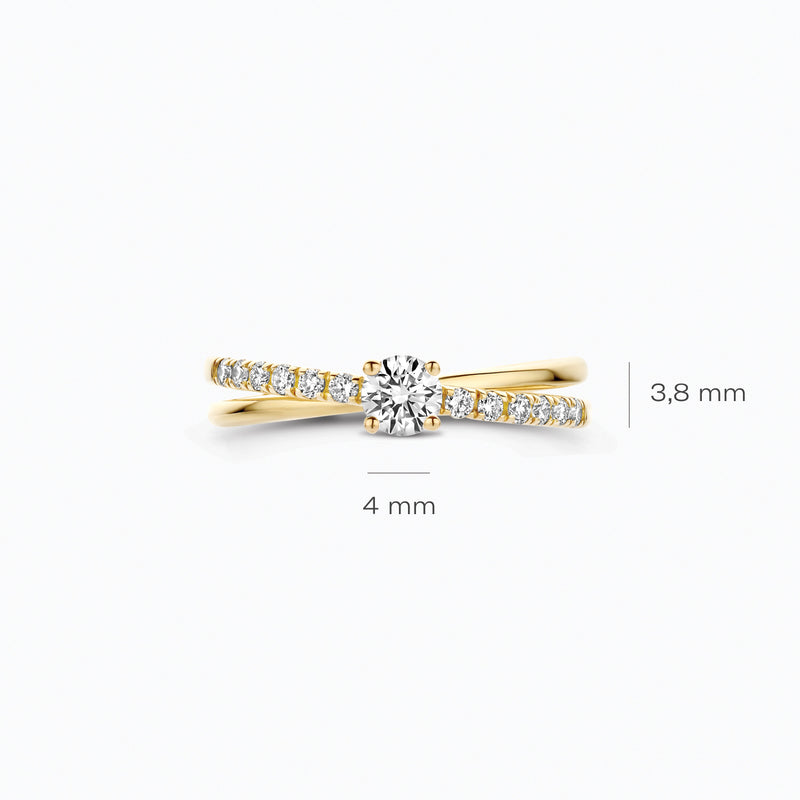 Lab Diamonds Ring LG1059Y - 14k Gold