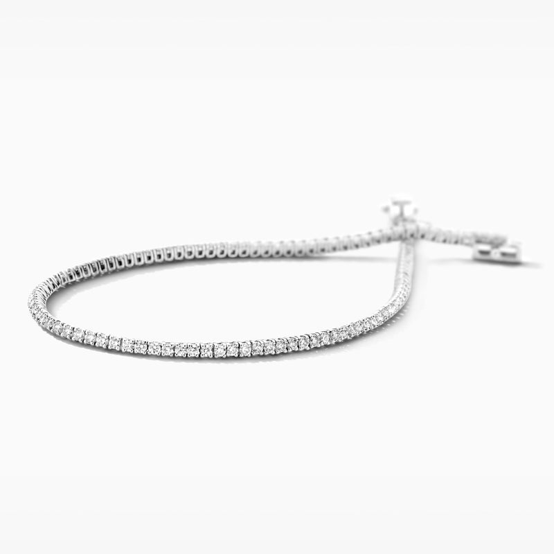 Tennisbracelet with lab diamonds LG2004W/16 - 14k Gold