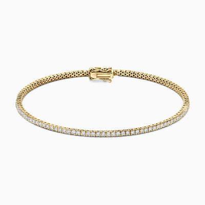Tennisbracelet with lab diamonds LG2004Y/17 - 14k gold