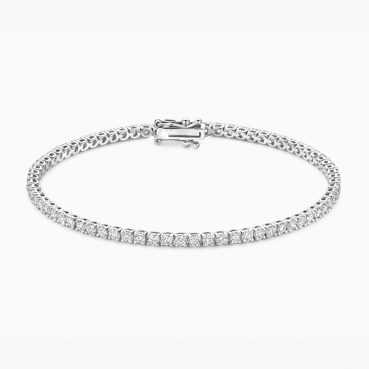 Tennisarmband ∅ 2.3 mm lab grown diamant 14k Wit goud