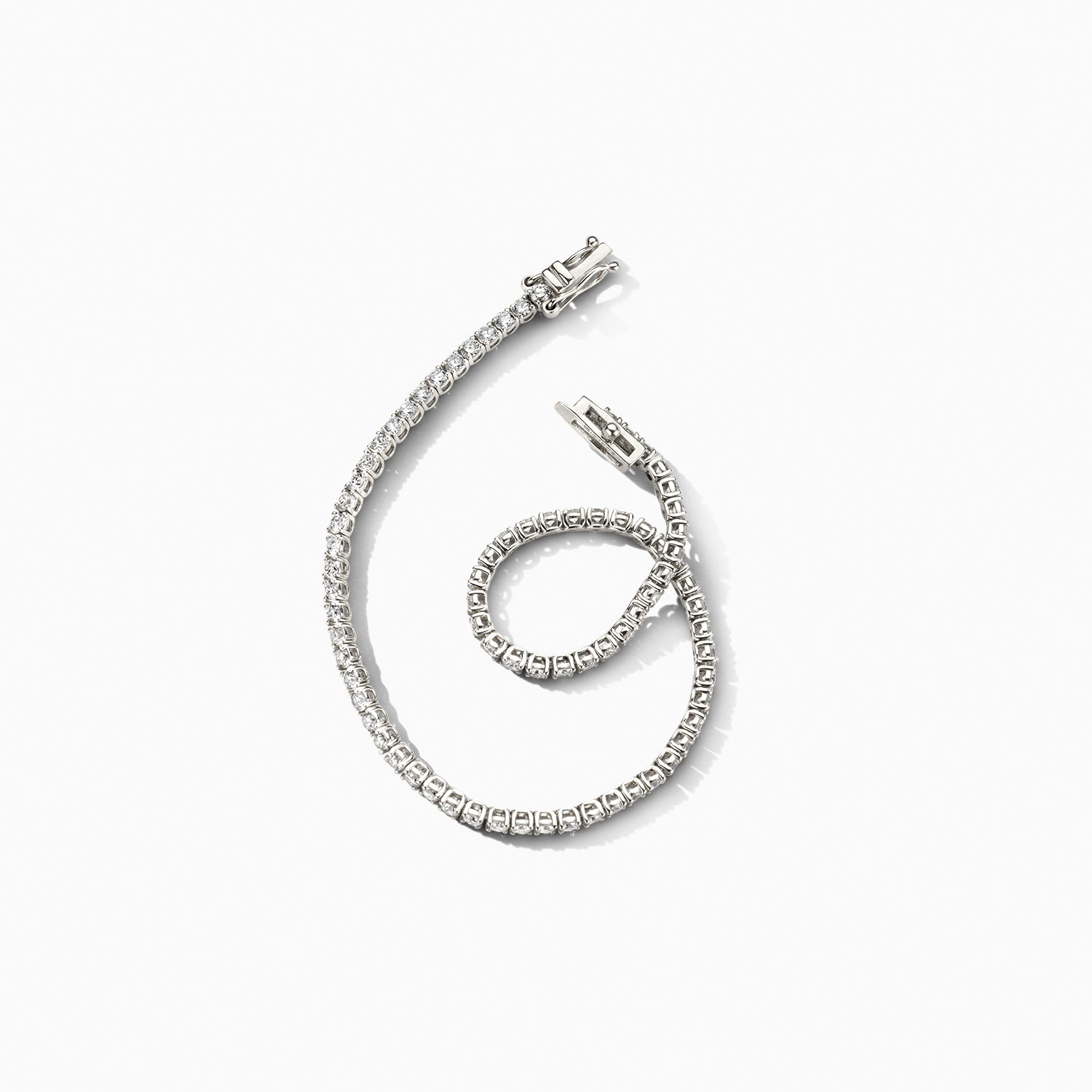 Tennisarmband met lab grown diamant ∅ 2.5 mm 14k witgoud