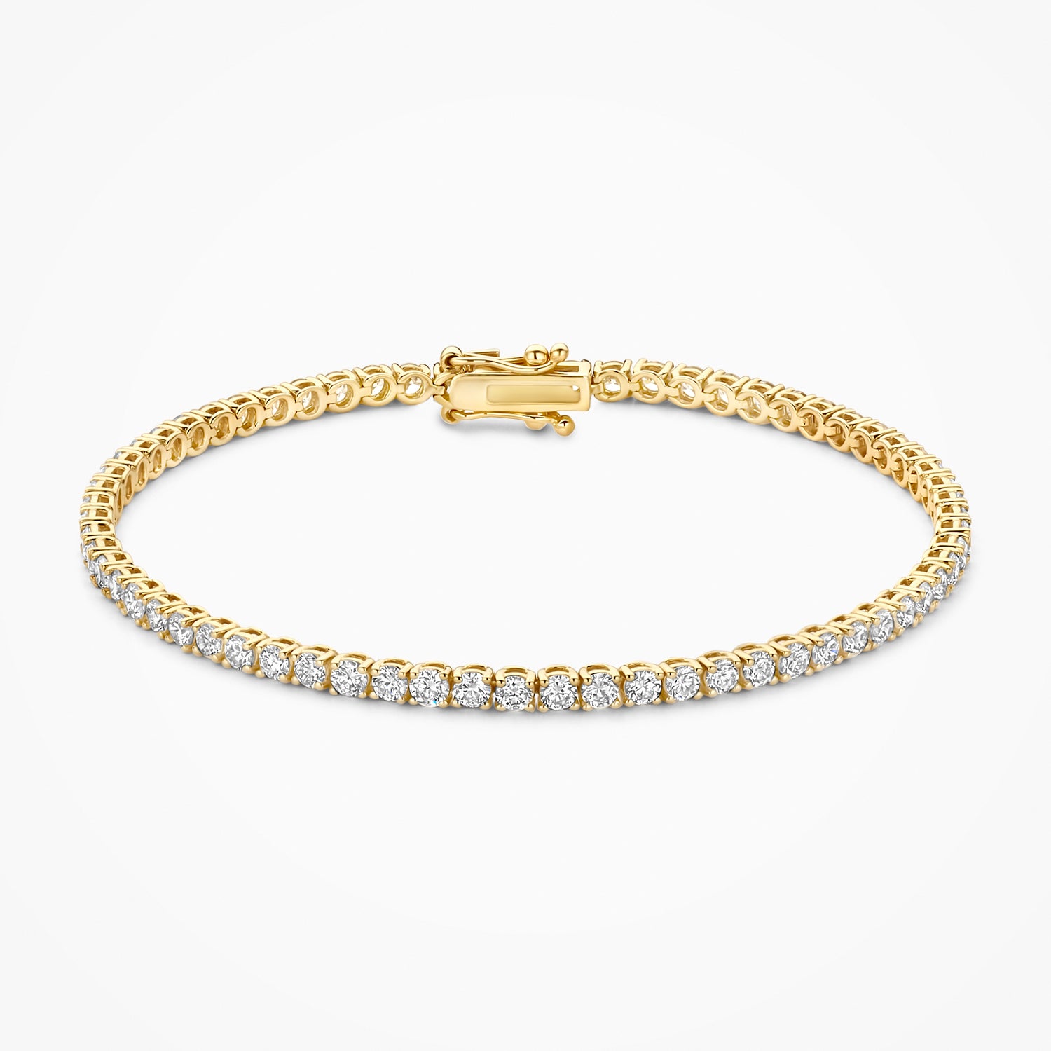 Lab diamonds armband LG2007Y/18 - 14k Geelgoud
