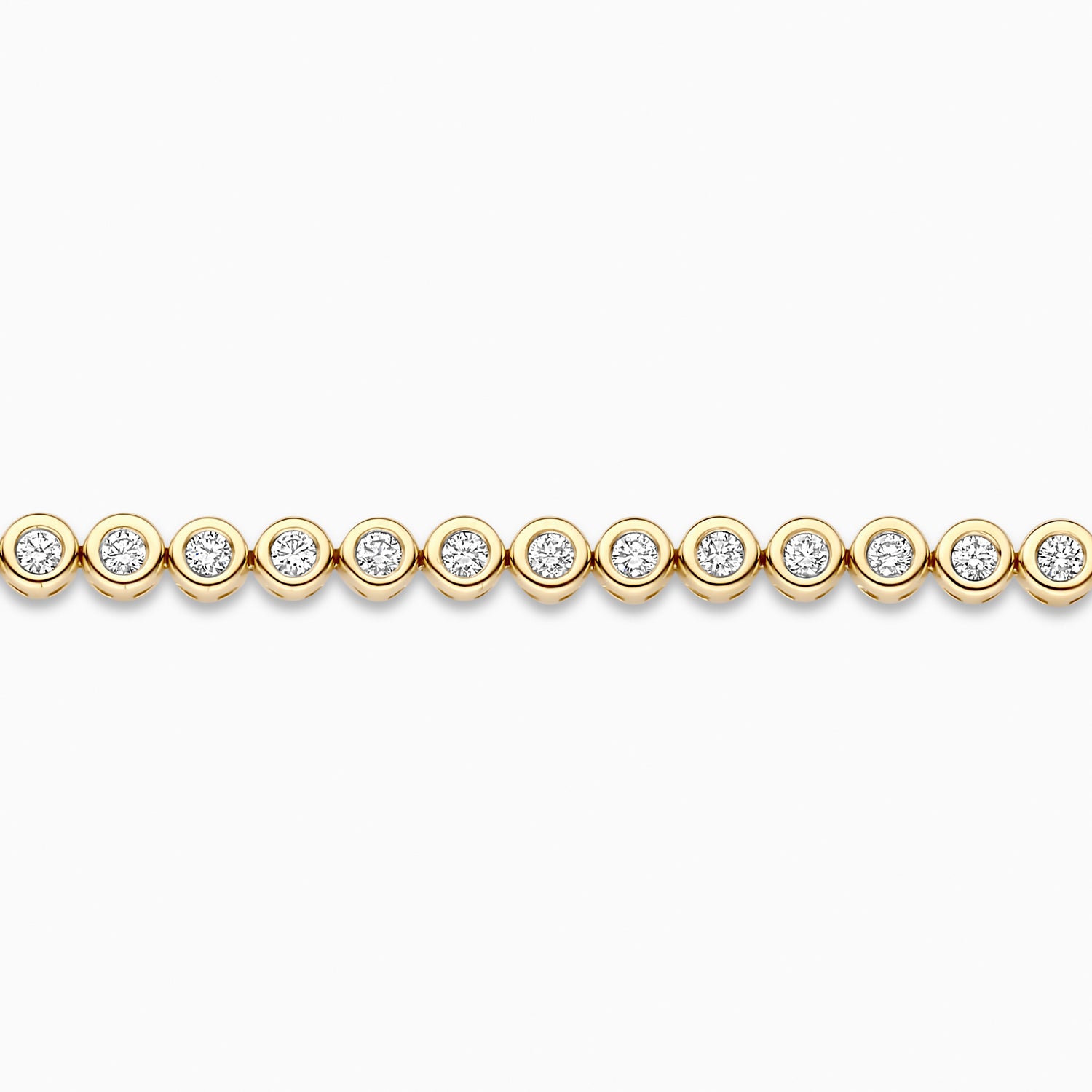 Tennisbracelet with lab diamonds LG2008Y/17 - 14k gold