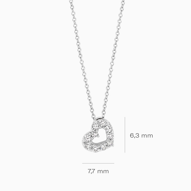 Lab diamonds Halskette LG3000W - 585er Weißgold