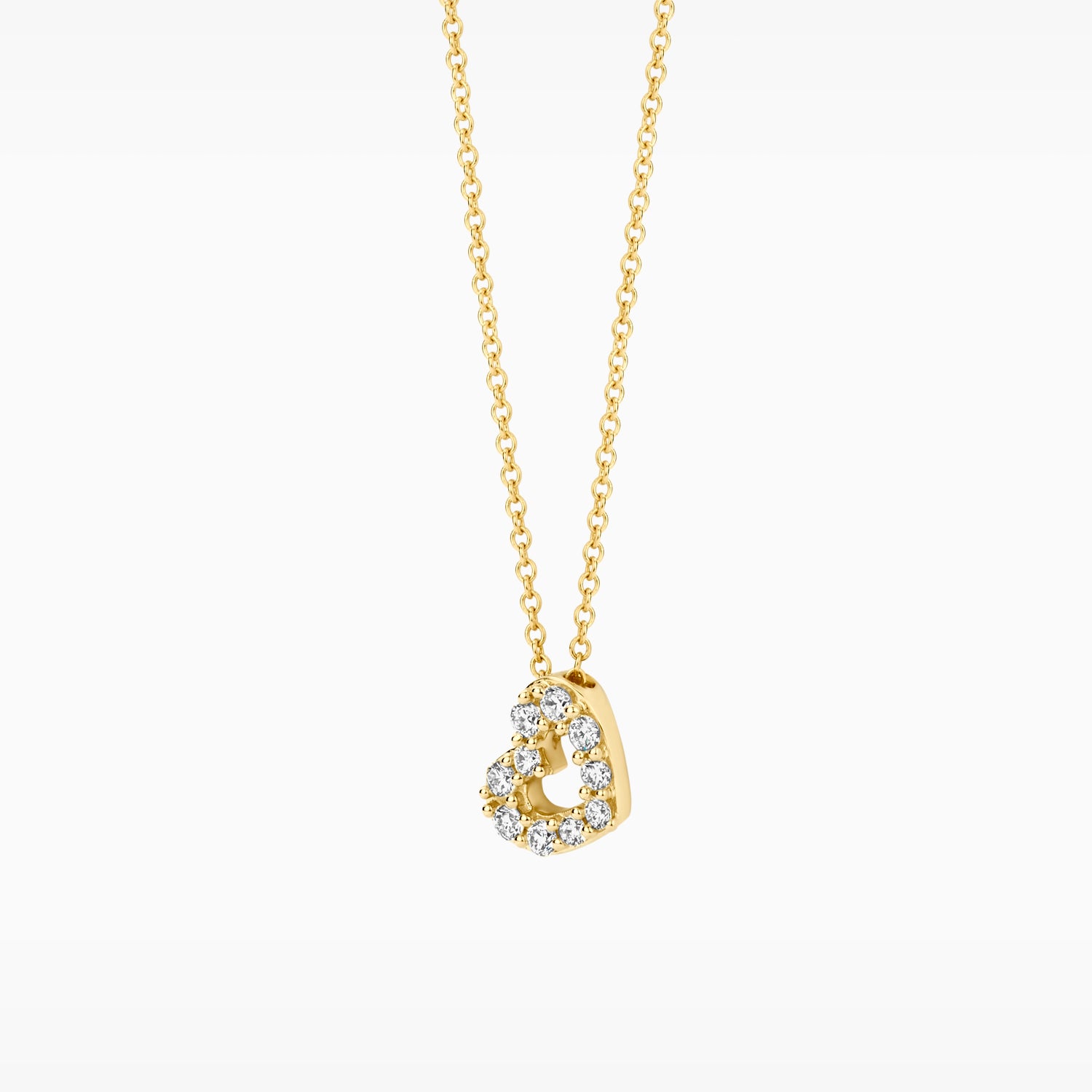 Lab diamonds necklace LG3000Y - 14k Yellow gold