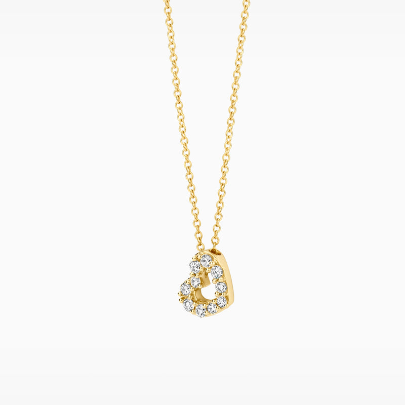 Lab diamonds collier LG3000Y - 14k Geelgoud