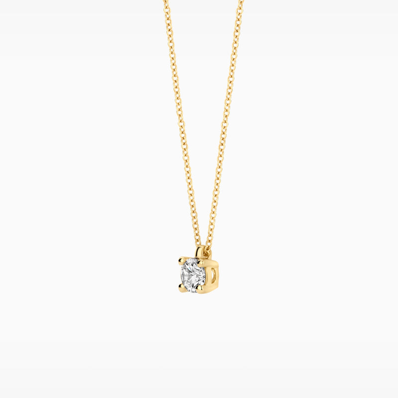 Lab diamonds necklace LG3001Y - 14k Yellow gold