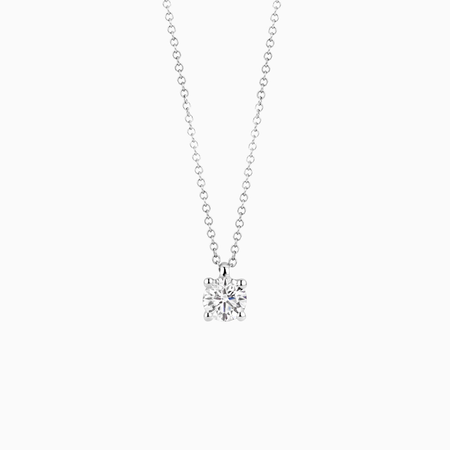 Lab diamonds collier LG3002W - 14k Witgoud