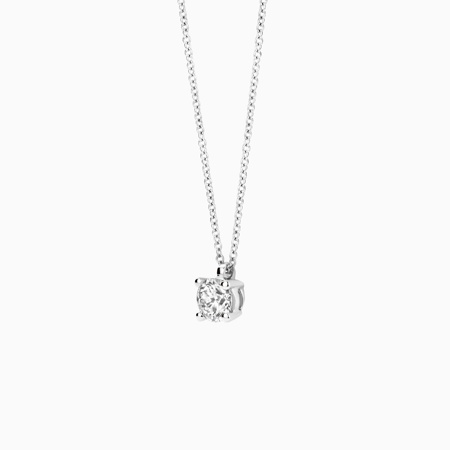 Lab diamonds necklace LG3002W - 14k White gold