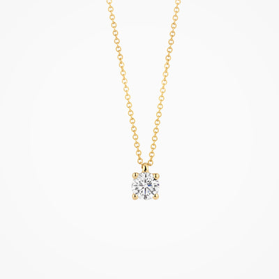 Lab diamonds collier LG3002Y - 14k Geelgoud