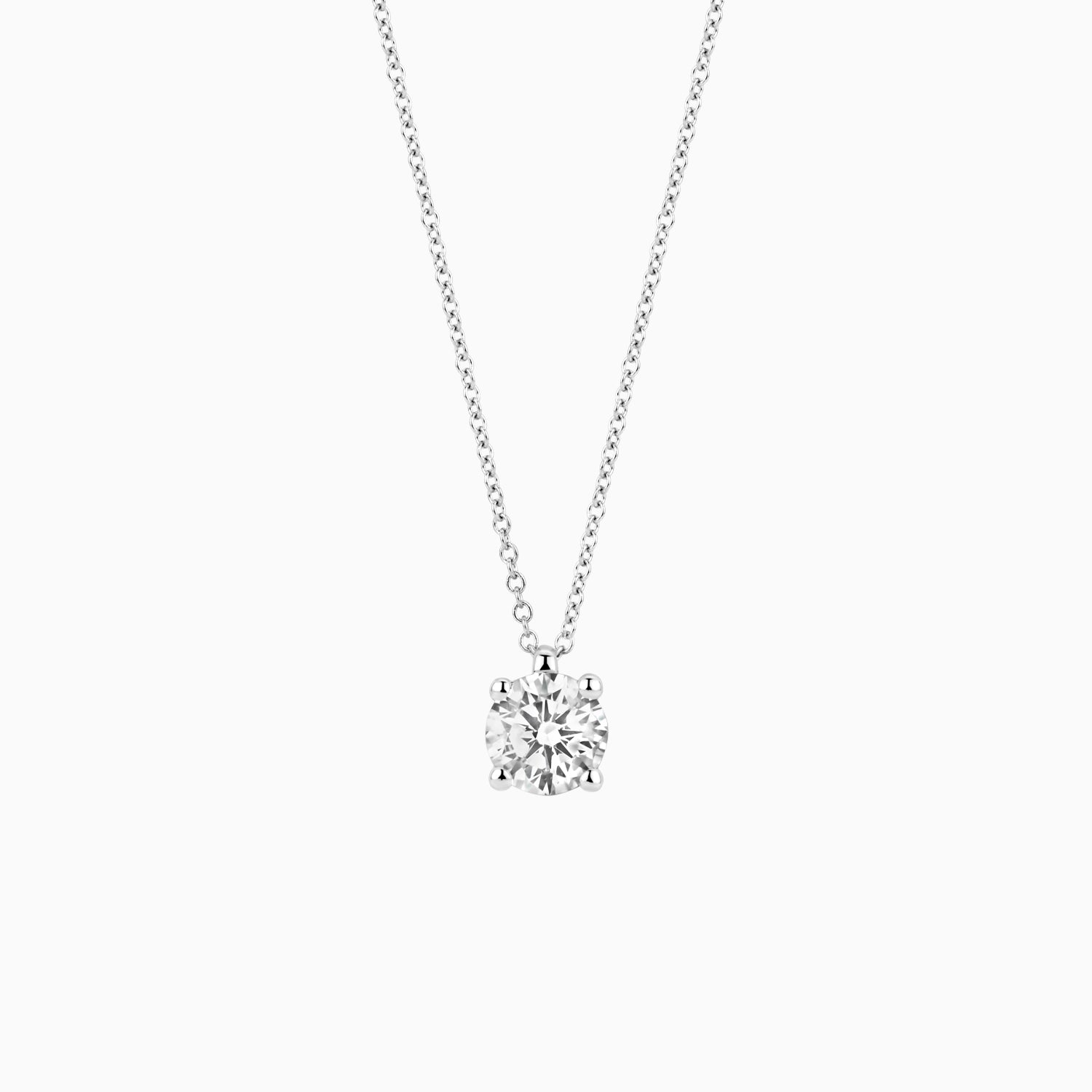 Lab diamonds collier LG3003W - 14k Witgoud