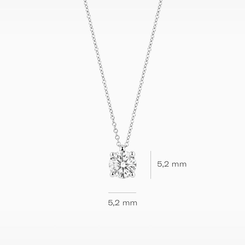 Lab diamonds collier LG3003W - 14k Witgoud