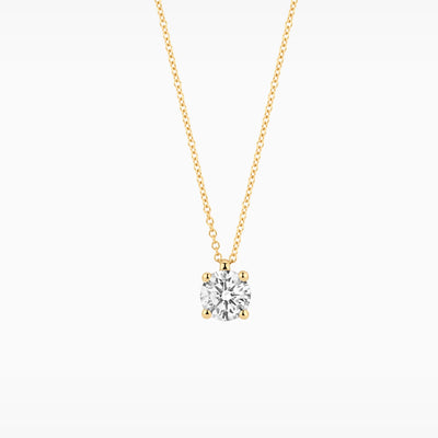 Lab diamonds necklace LG3003Y - 14k Yellow gold