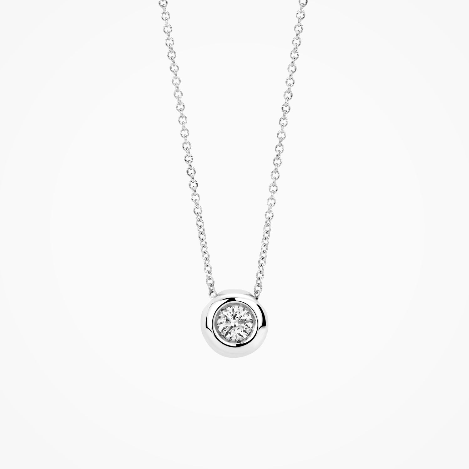 Lab diamonds collier LG3006W - 14k Witgoud