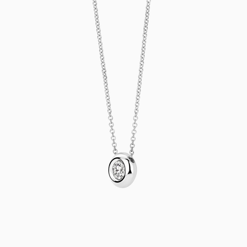 Lab diamonds necklace LG3006W - 14k White gold