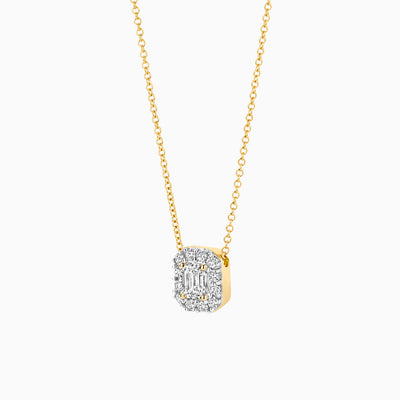 Lab Diamonds Necklace LG3009Y - 14k Yellow Gold