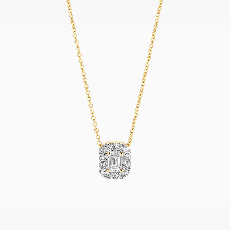 Lab Diamonds Necklace LG3009Y - 14k Yellow Gold