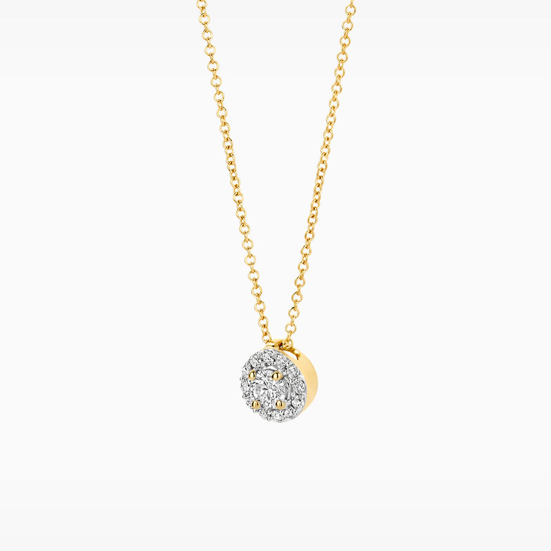 Collier de diamants de laboratoire LG3010Y - Or jaune 14k