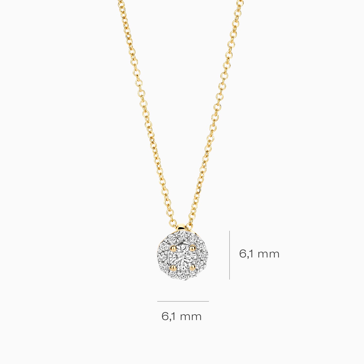 Lab Diamonds Necklace LG3010Y - 14k Yellow Gold