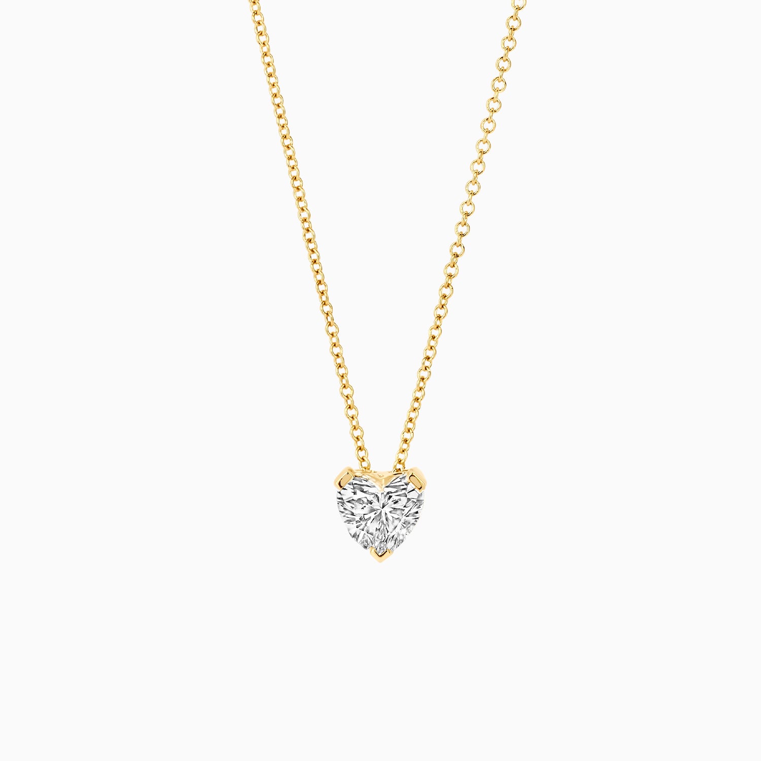 Collier de diamants de laboratoire LG3011Y - Or jaune 14k