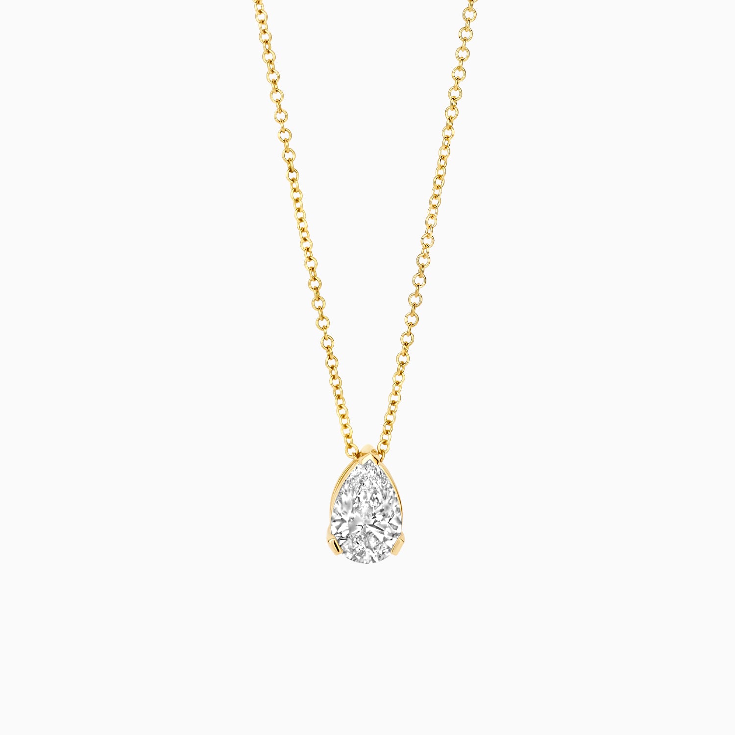 Lab Diamonds Necklace LG3012Y - 14k Yellow Gold