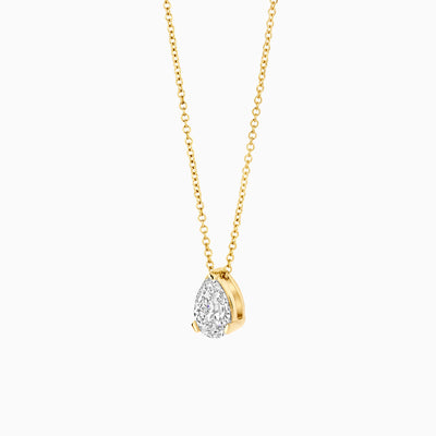 Lab Diamonds Necklace LG3012Y - 14k Yellow Gold