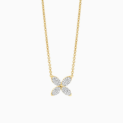 Lab Diamonds Necklace LG3013Y - 14k Yellow Gold