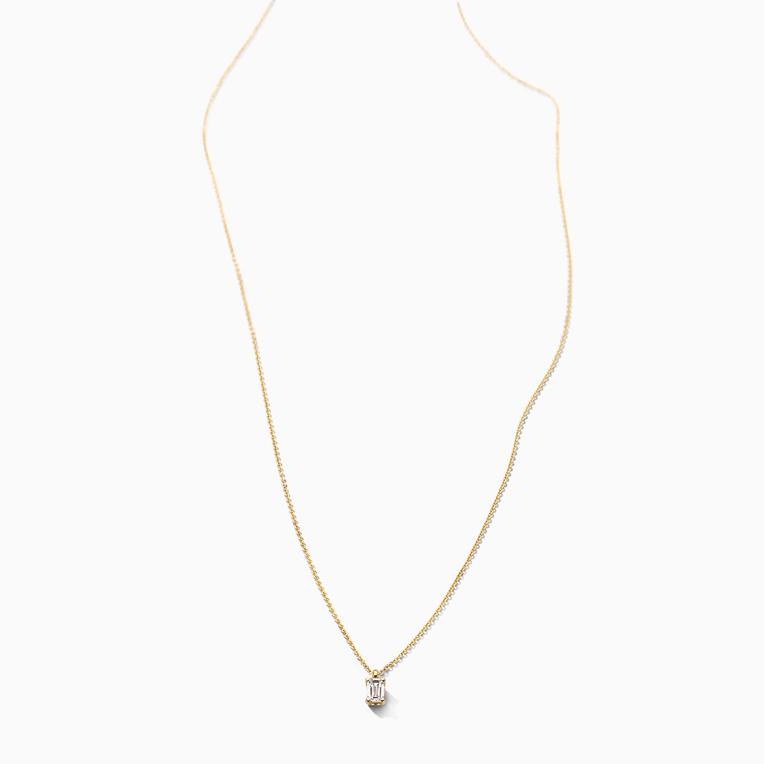 Diamant de laboratoire collier LG3016Y - 14k Or