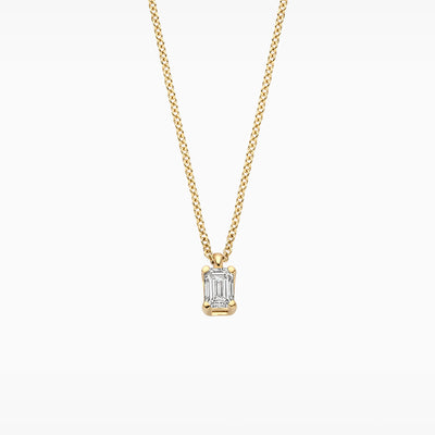 Diamant de laboratoire collier LG3016Y - 14k Or