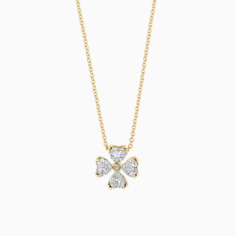 Lab diamonds collier LG3017Y - 14k Geelgoud