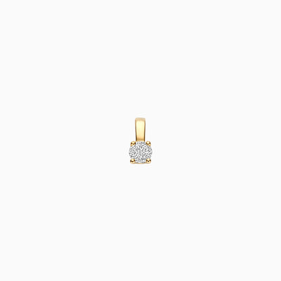 Pendentif diamants de laboratoire LG6000Y - Or jaune 14k