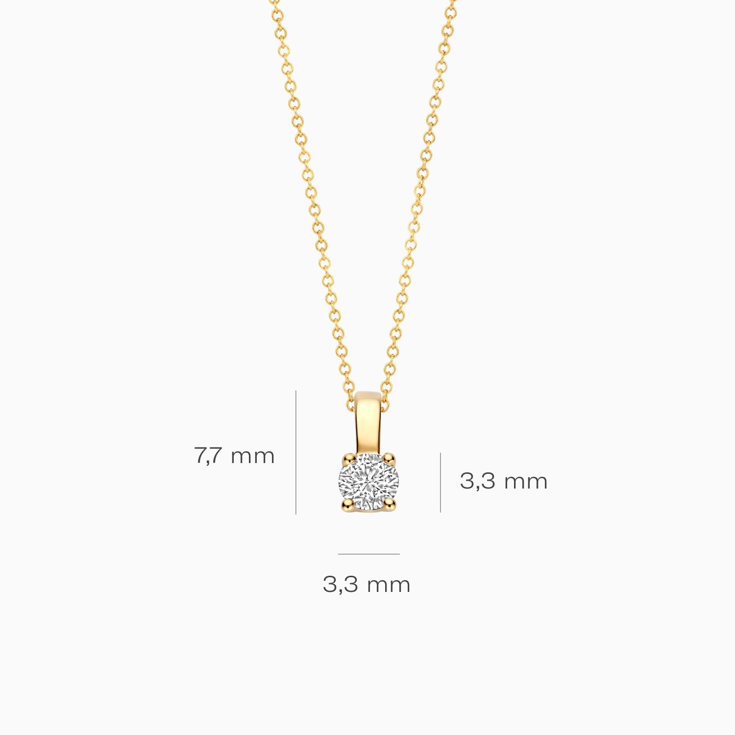 Lab Diamonds Pendant LG6000Y - 14k Yellow Gold