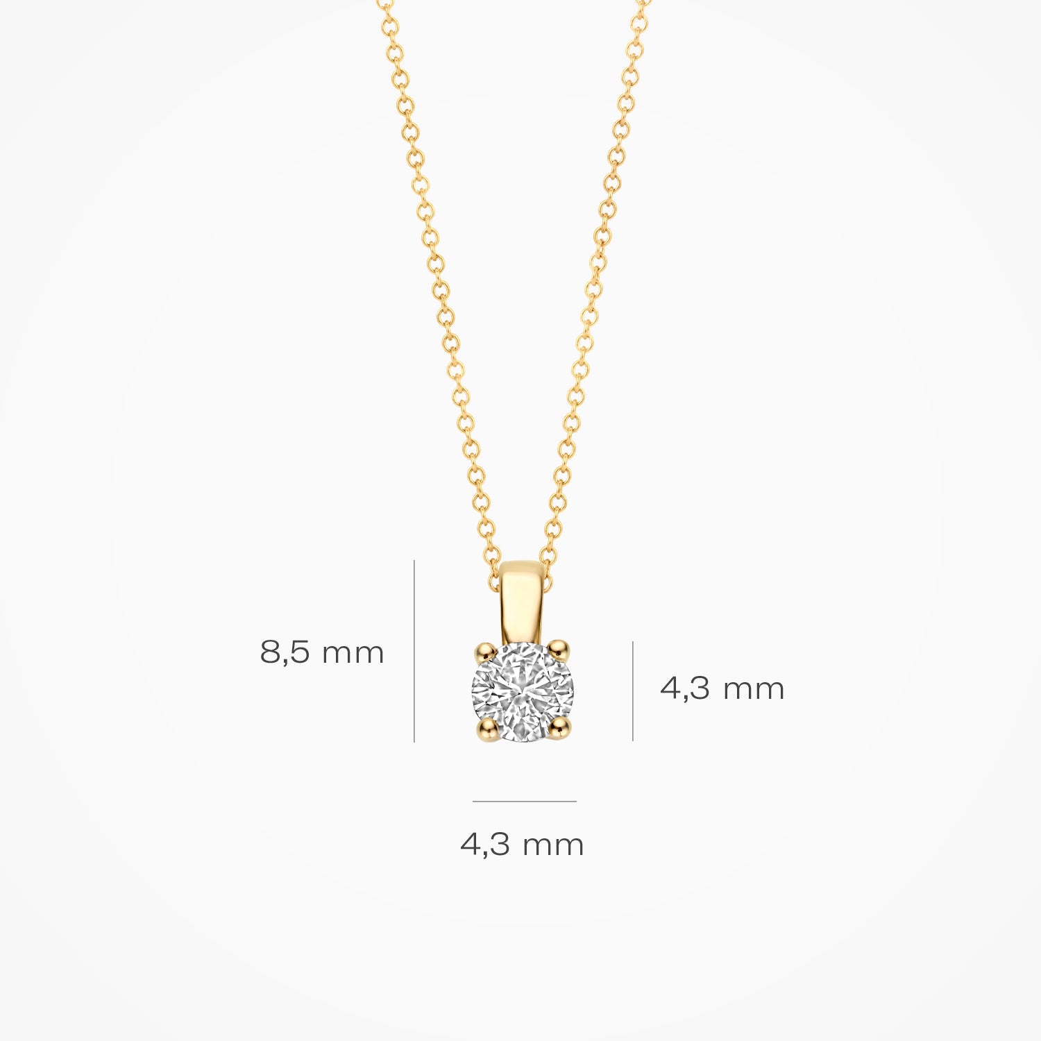 Lab Diamonds Pendant LG6001Y - 14k Yellow Gold