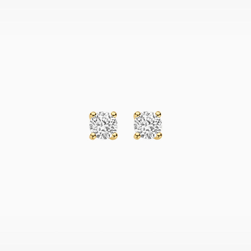 Lab diamonds puces d’oreilles LG7003Y - Or jaune 14k