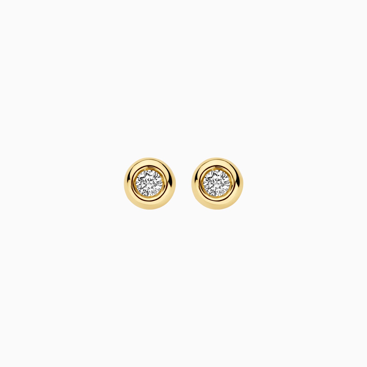 Lab diamonds puces d’oreilles LG7005Y - Or jaune 14k