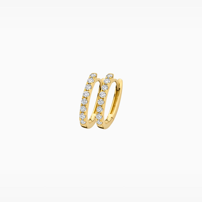 Lab diamonds earrings LG7006Y - 14k Yellow gold