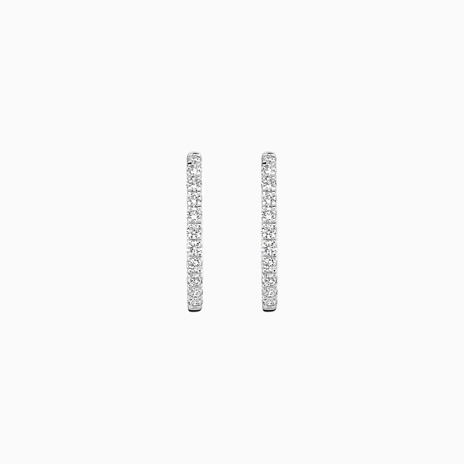 Lab diamonds boucles d’oreilles LG7007W - Or blanc 14k