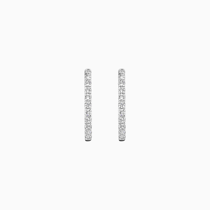 Lab diamonds boucles d’oreilles LG7007W - Or blanc 14k