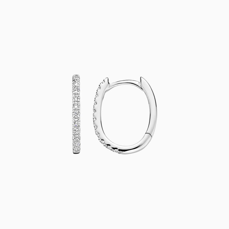Lab diamonds earrings LG7007W - 14k White gold