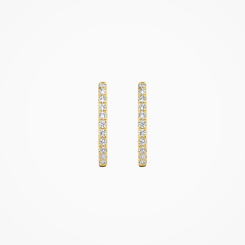 Lab diamonds boucles d’oreilles LG7007Y - Or jaune 14k