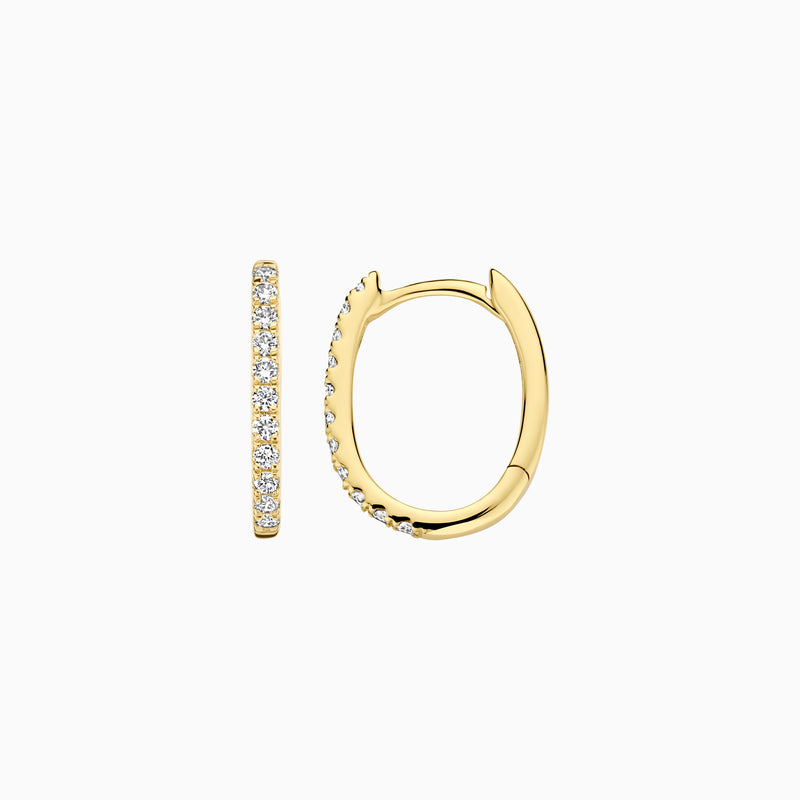 Lab diamonds earrings LG7007Y - 14k Yellow gold